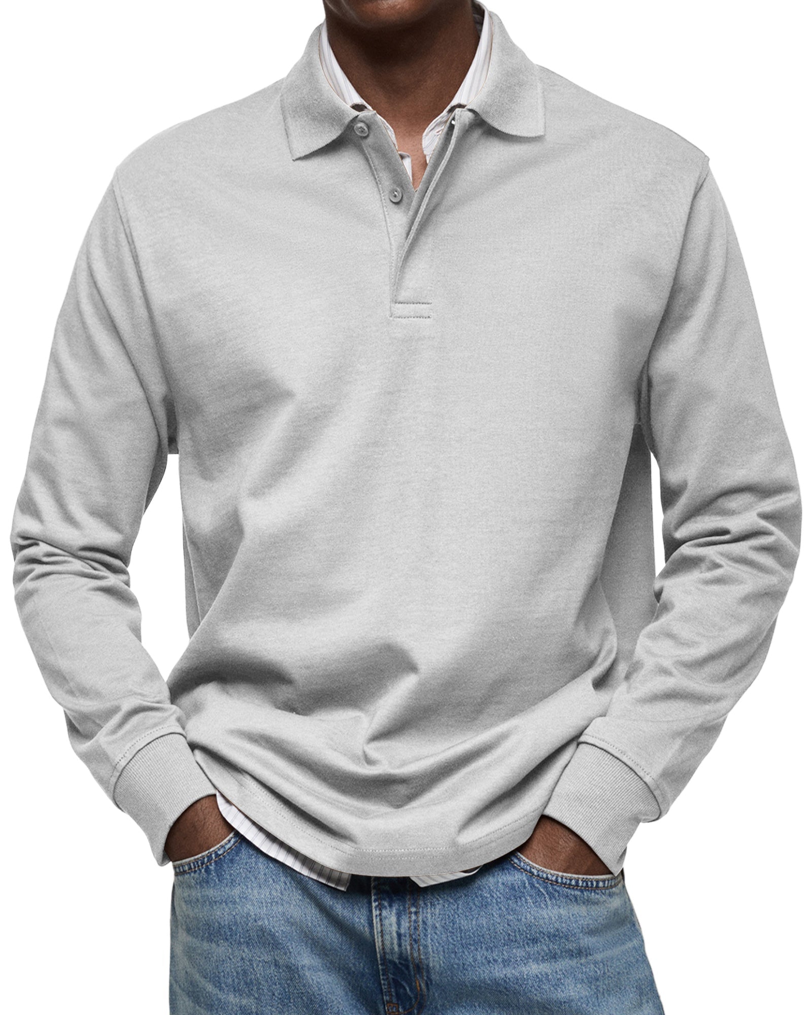 Jack™ | Casual Long Sleeve Polo Shirt For Men