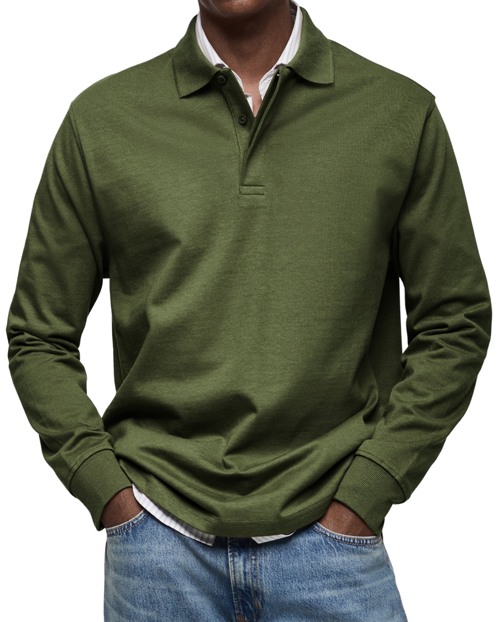 Jack™ | Casual Long Sleeve Polo Shirt For Men