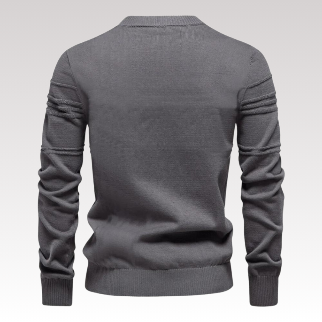 David ™ | Stylish Textured Crew Neck Sweater For Men