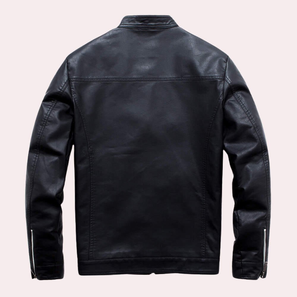 Magnus ™ | Sleek Leather Biker Jacket For Men