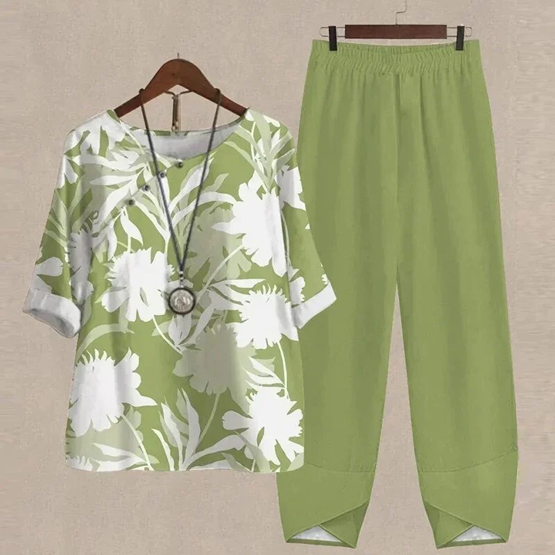 Eliza | Elegant Floral Two-Piece Set