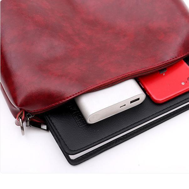 Vintage 4-Piece Leather Bag Set