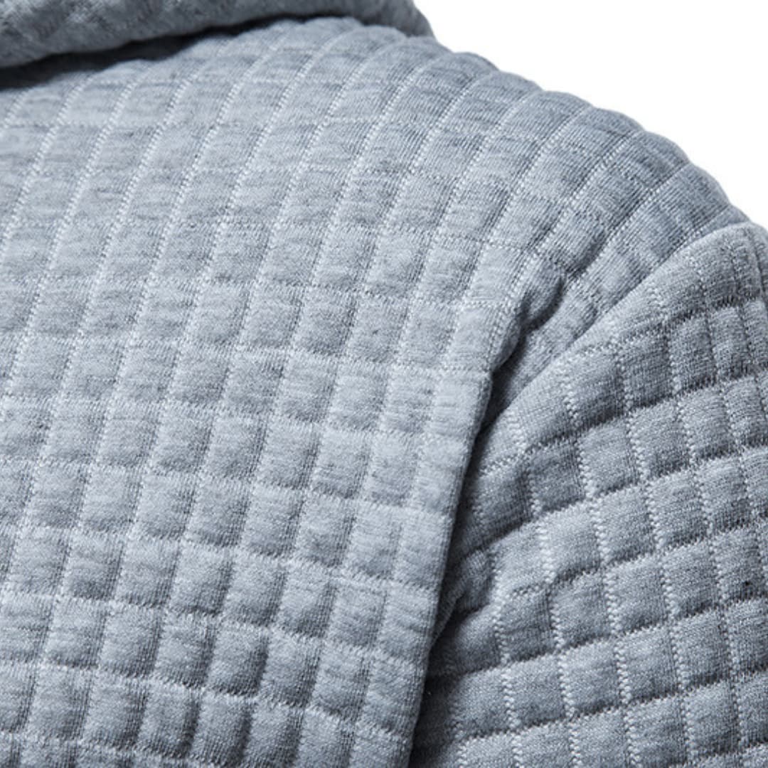 Trevor | Casual Fitted Waffle Fabric Hoodie For Men
