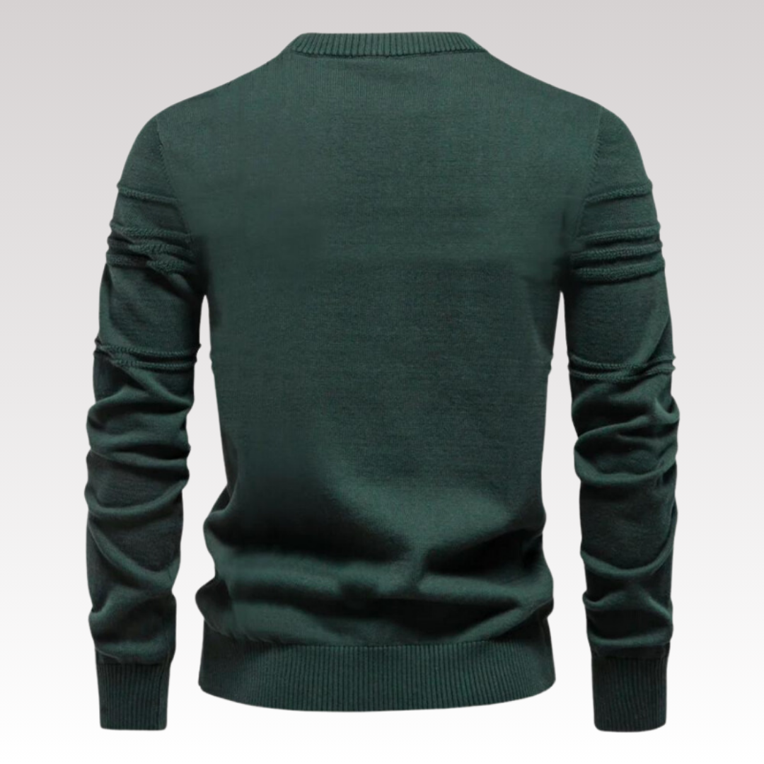 David ™ | Stylish Textured Crew Neck Sweater For Men