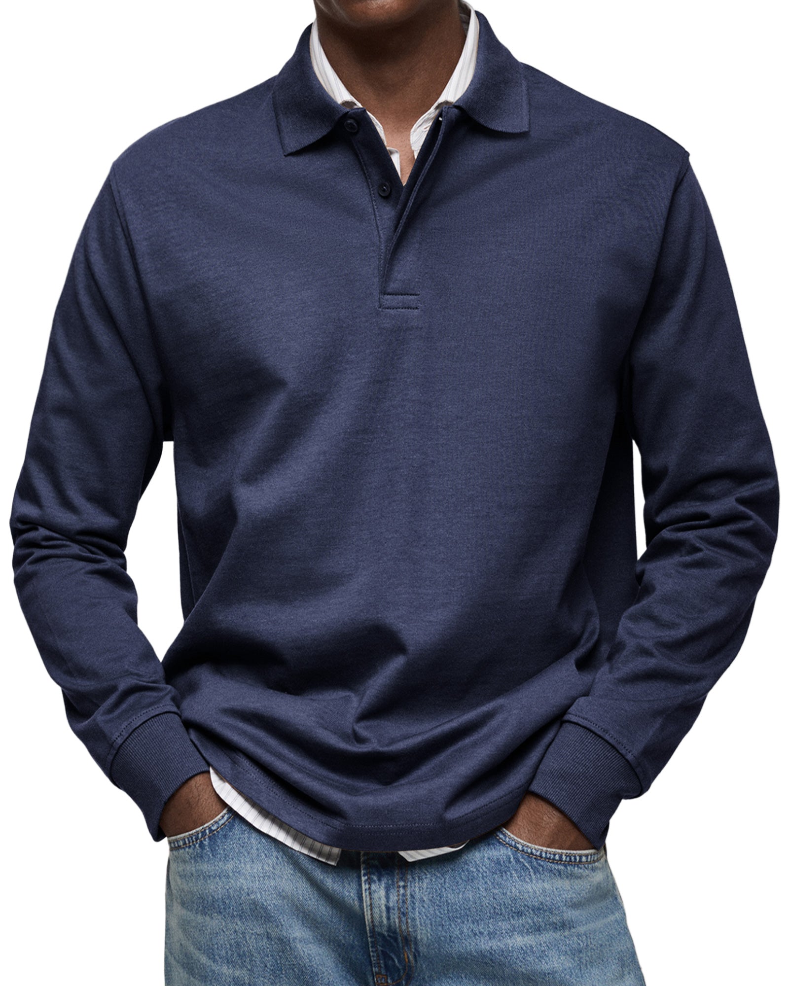 Jack™ | Casual Long Sleeve Polo Shirt For Men