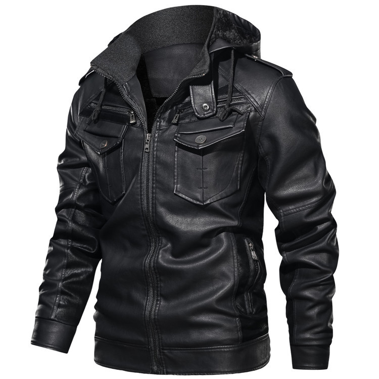Louie ™ | Stylish Leather Hoodie Jacket For Men