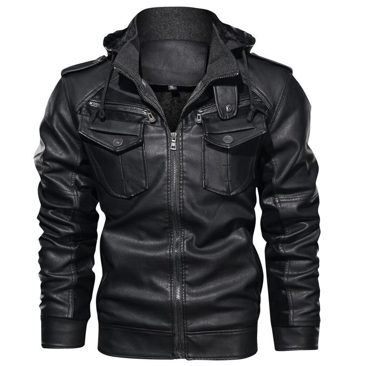Louie ™ | Stylish Leather Hoodie Jacket For Men