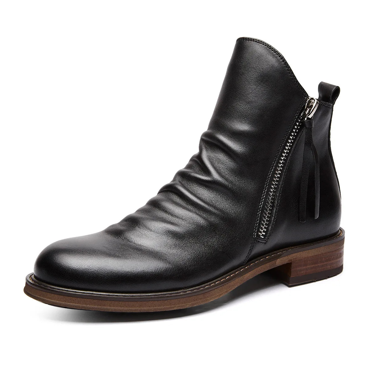 Anker™ | Stylish Zip-Up Ankle Boots For Men