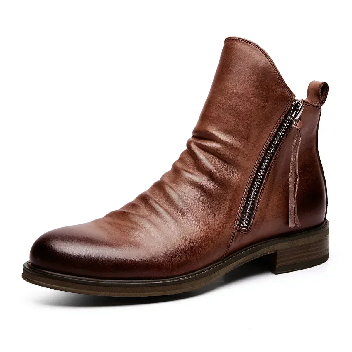 Anker™ | Stylish Zip-Up Ankle Boots For Men