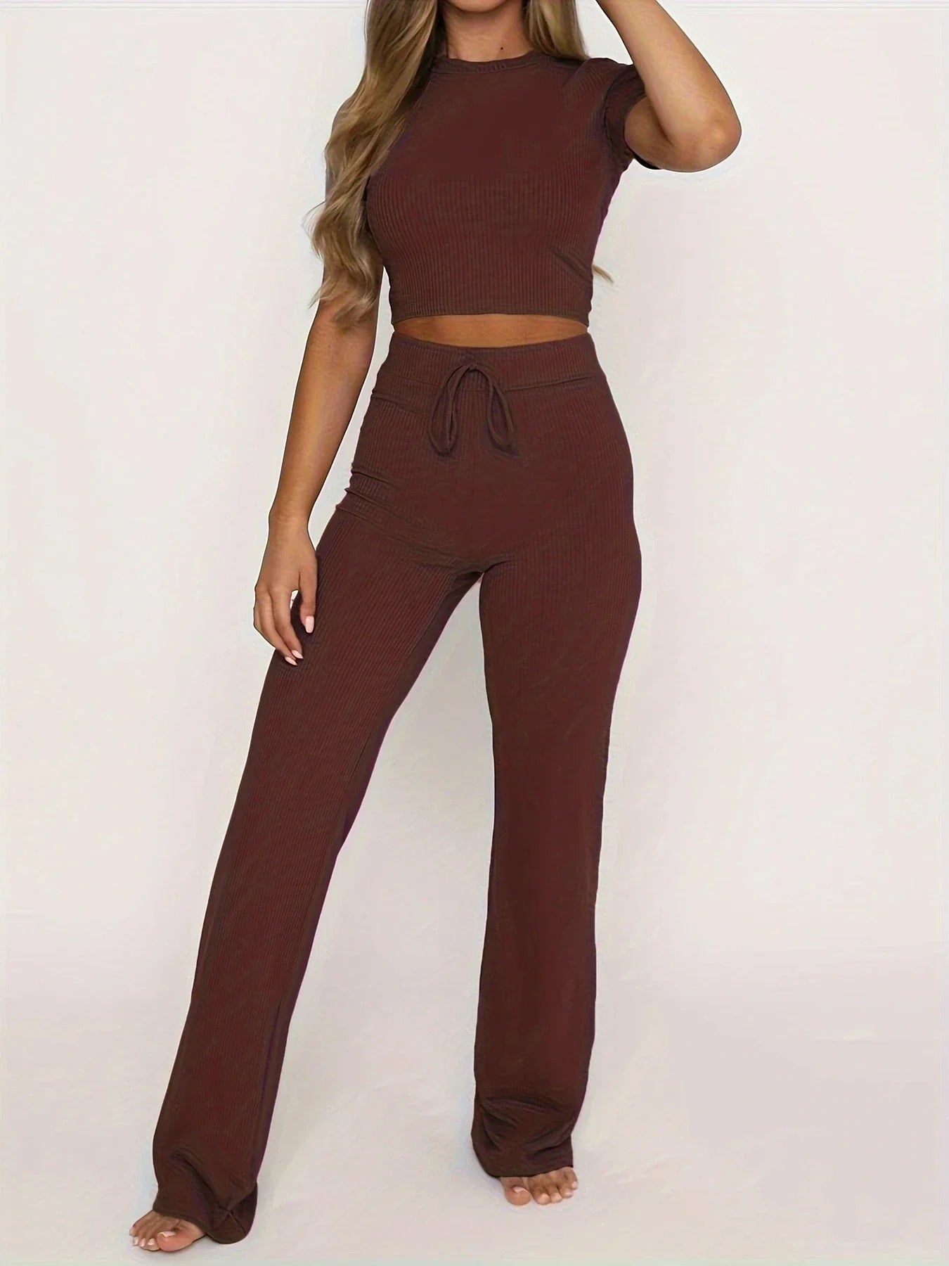 LYNETTE | Two pieced Casual Yoga Gym Set Women