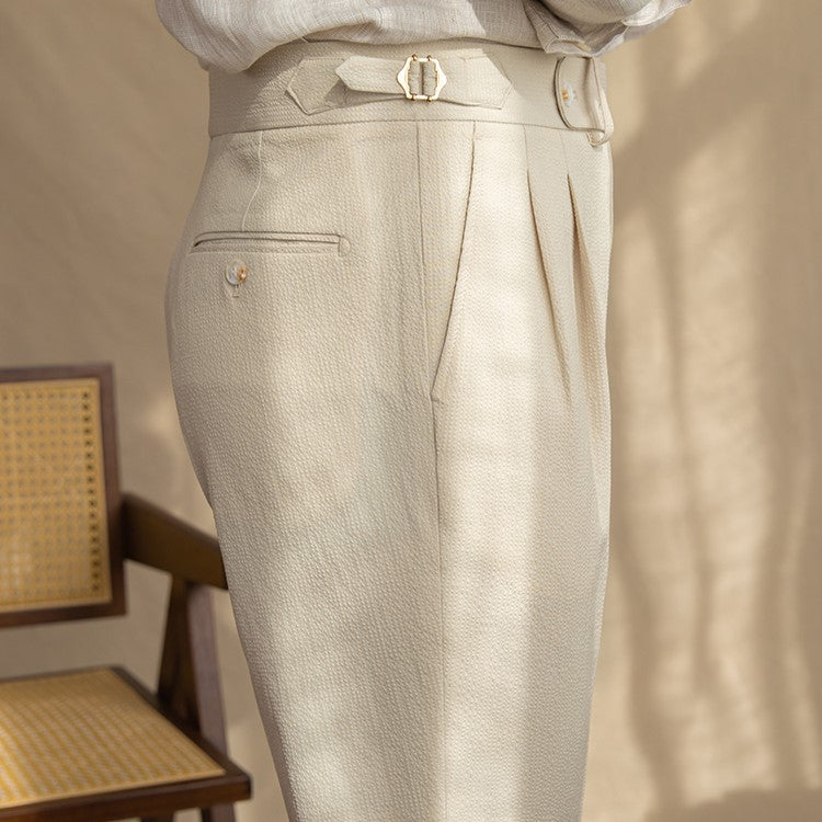 Jesse | Stylish Pleated High Waist Trousers For Men