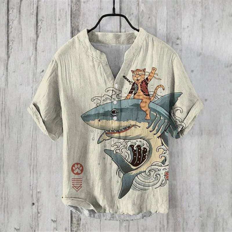 Allen™ | Artistic Linen-Silk Shirt For Men