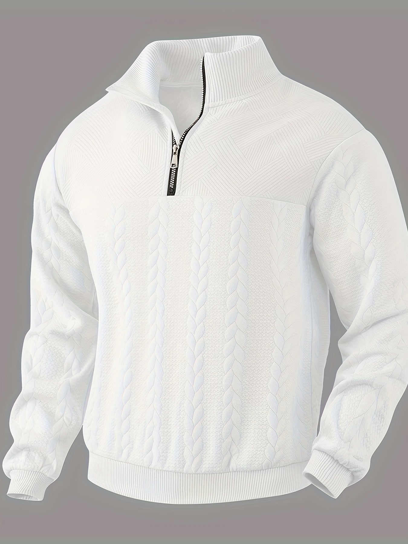 Rafael – Vintage Sweater with Zipper For Men
