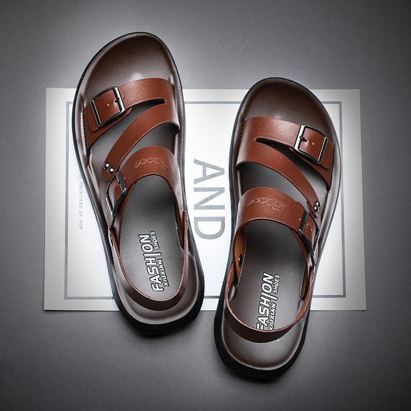 Nate™ | Leather Sandals For Men